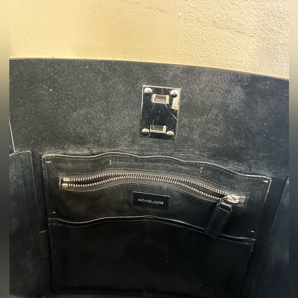Michael Kors Collection Miranda Genuine Snakeskin Tote - Picture 11 of 11